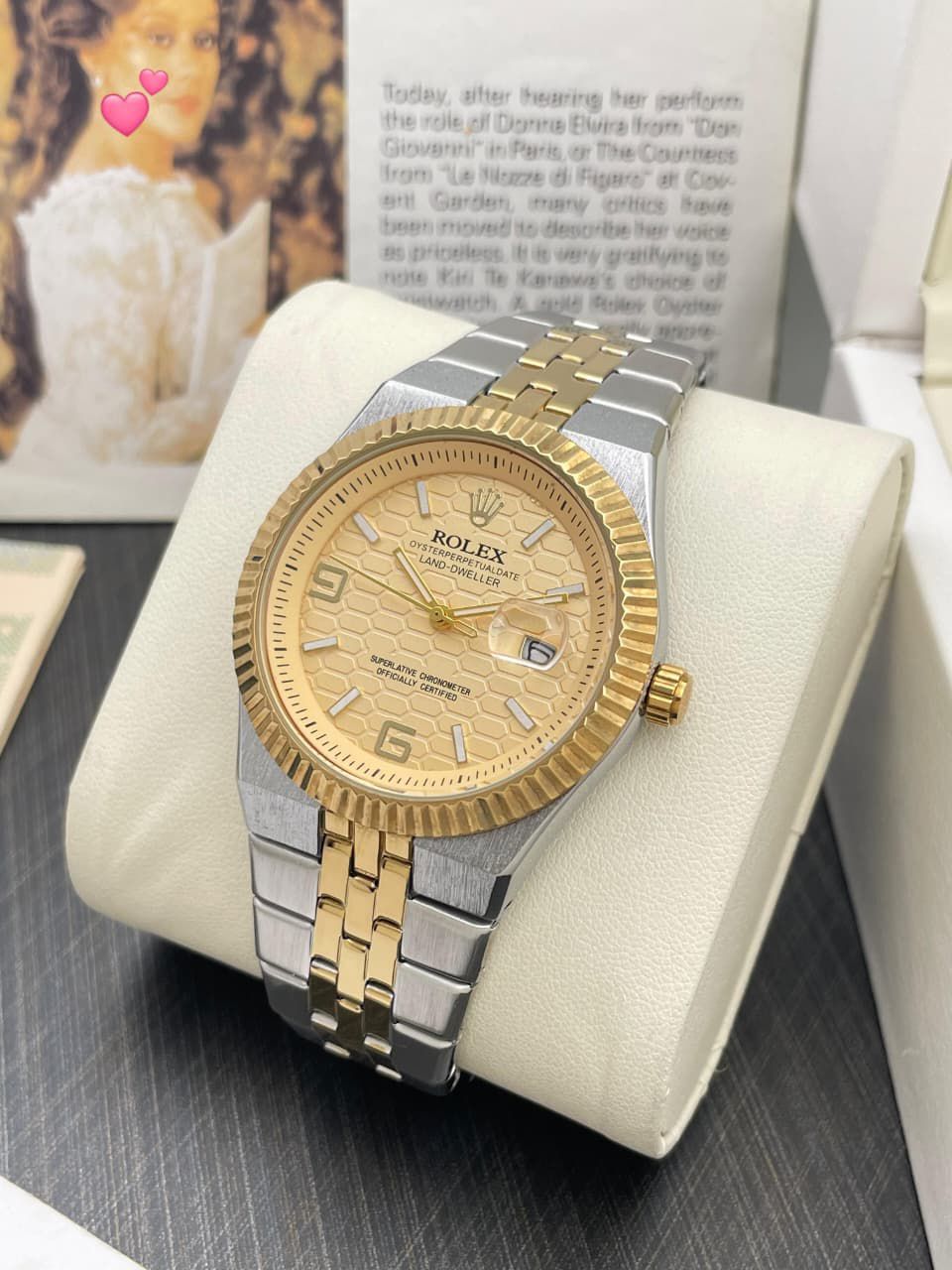 Rolx Land-Dweller Gold Tone (Champagne Dial)