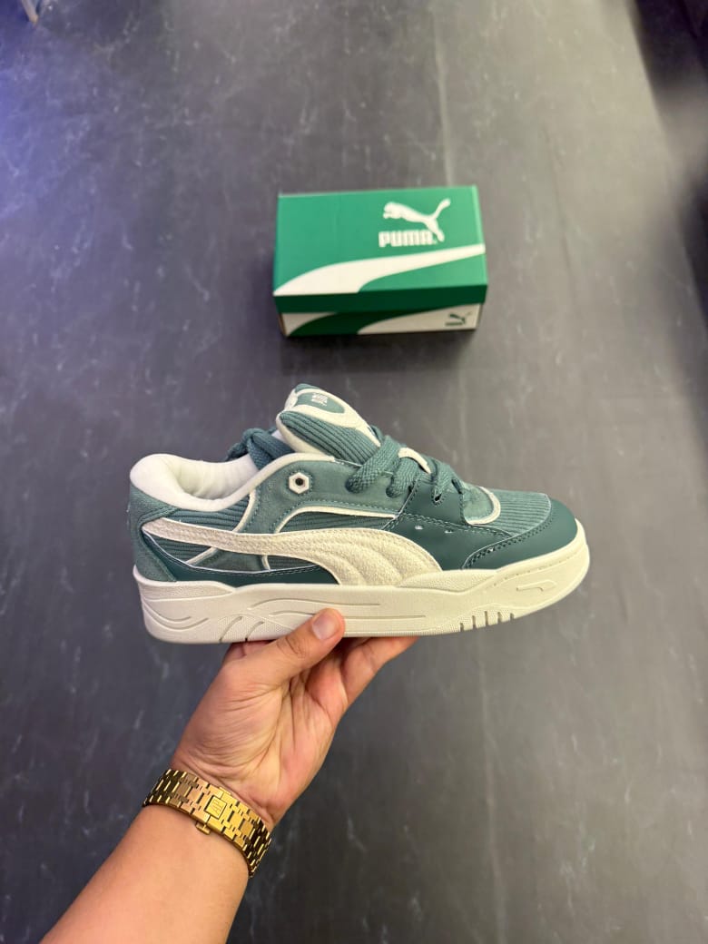 PUMAA SUEDE 180 GREY GREEN