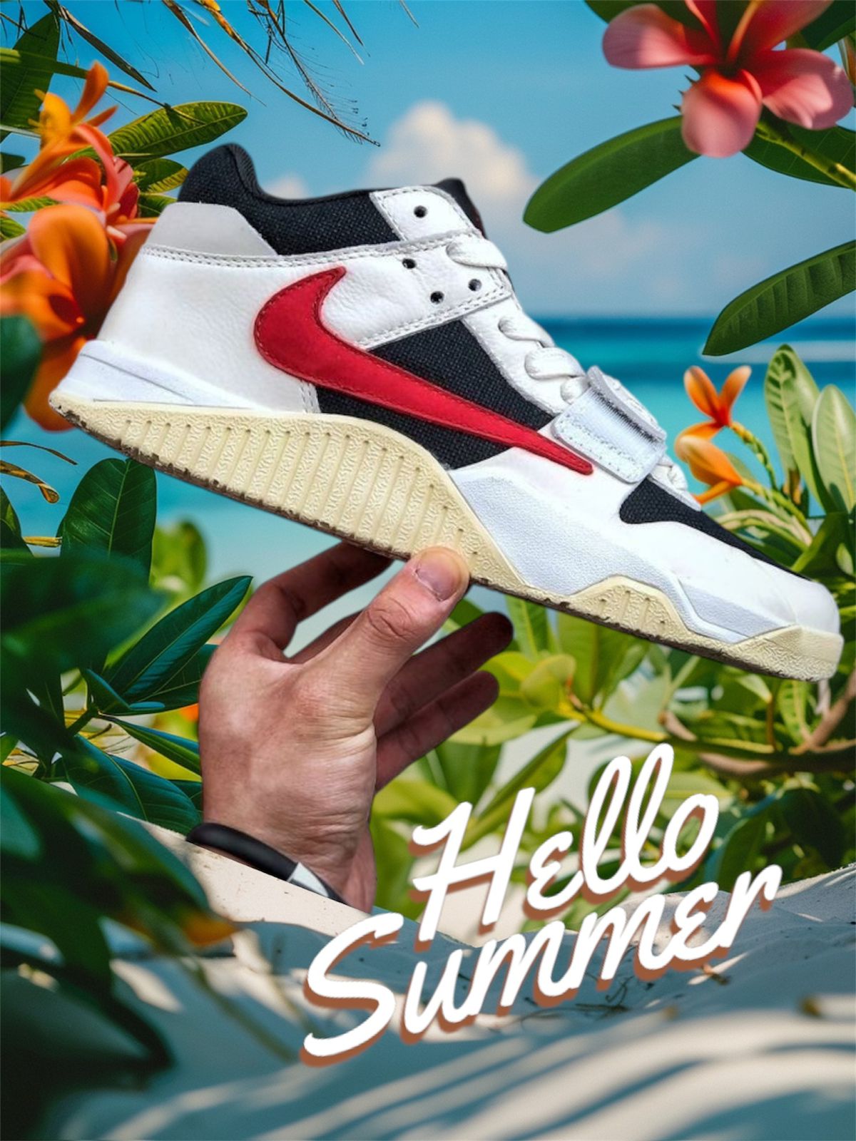 AIR JORDANS RETRO TRAVIS SCOTT CUT THE CHECK UNIVERSITY RED