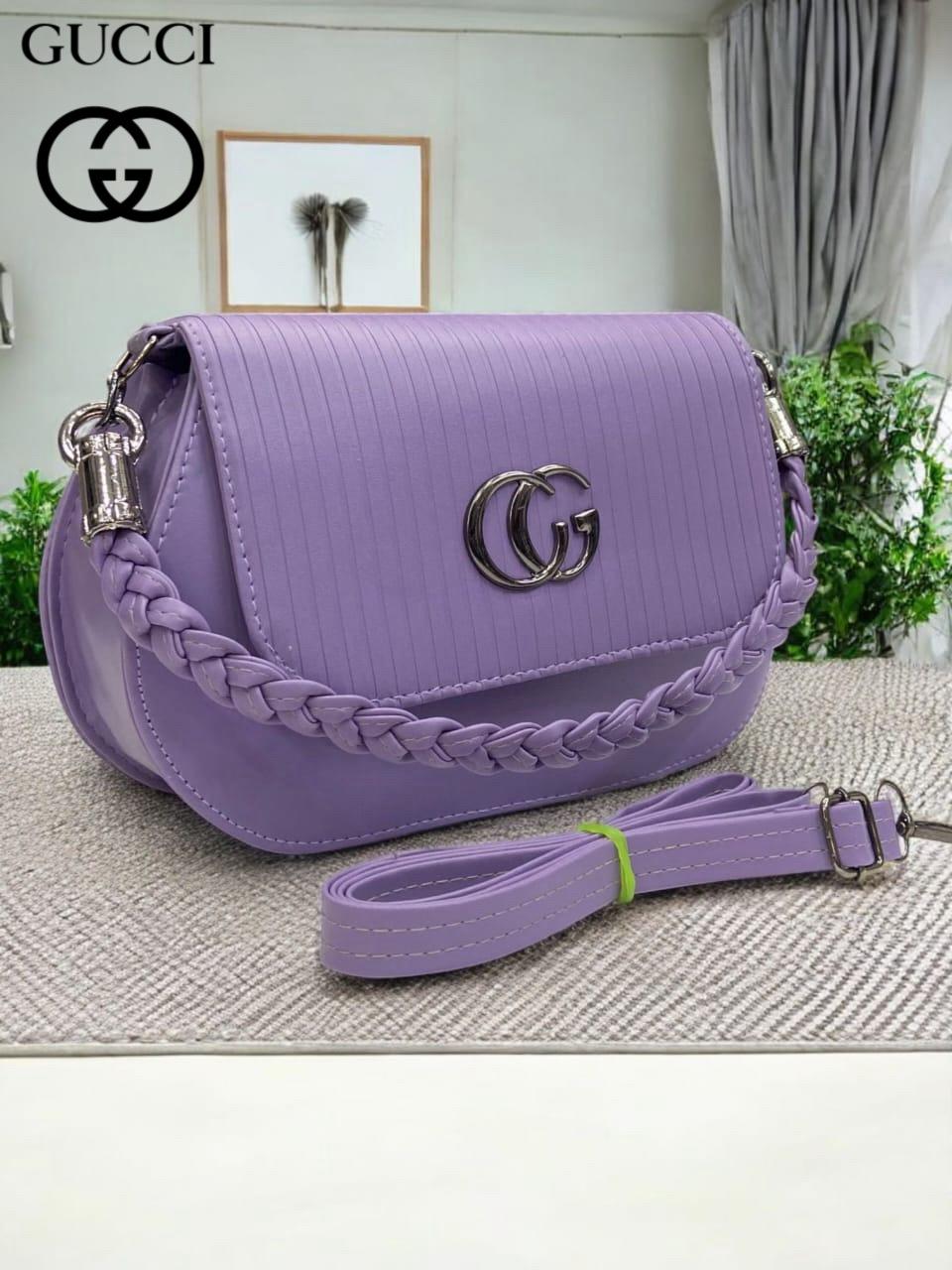GUCCI-Inspired Braided Leather Shoulder Bags