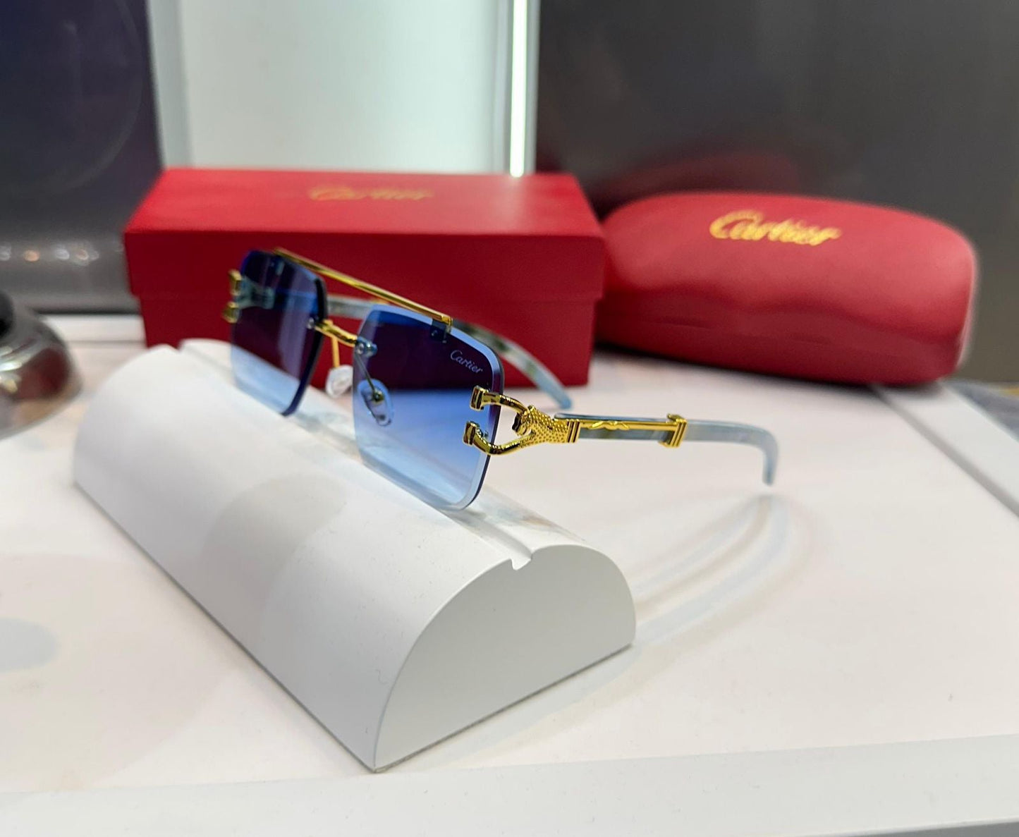 Cartier Giverny Blue Gradient Sunglasses