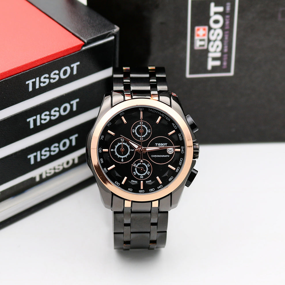 Tissot Black Day & Date Watch – Timeless Swiss