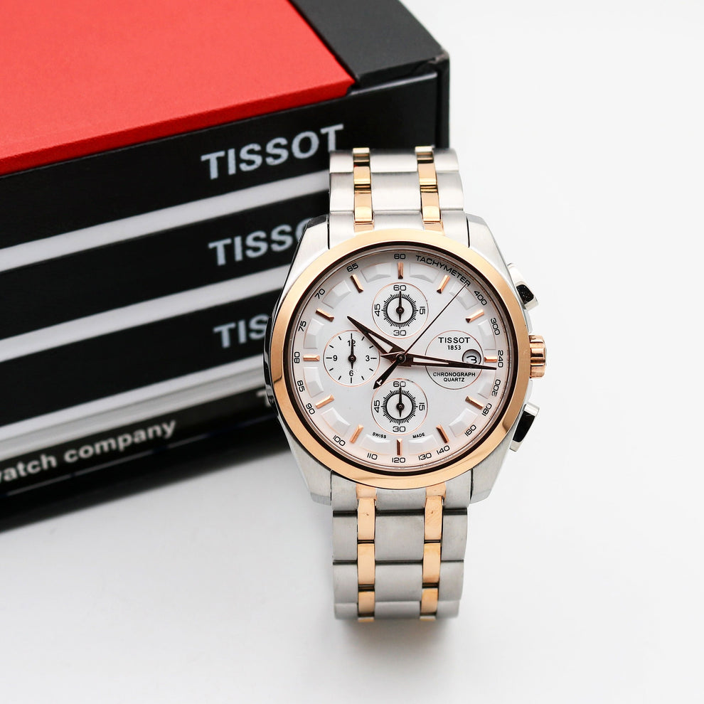 Tissot Silver Day & Date Watch – Timeless Swiss