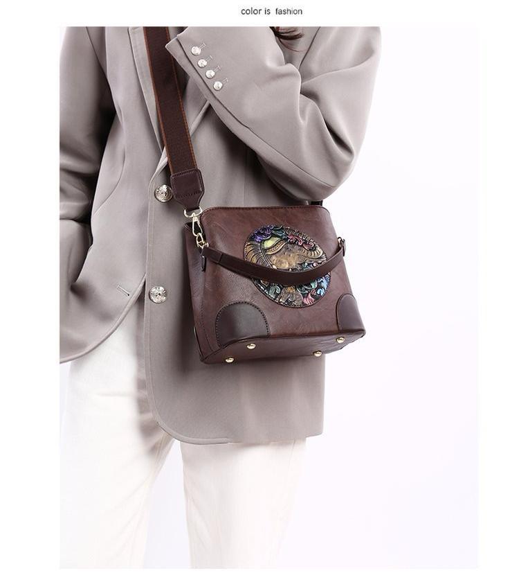 BAINIDAISHU® Classy Elephant Art Sling Bag