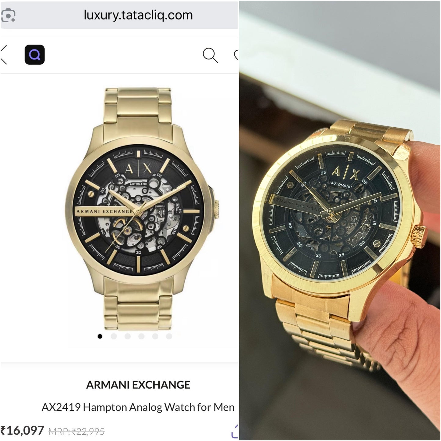 Armani Exchange AX2419 Hampton Analog Watches